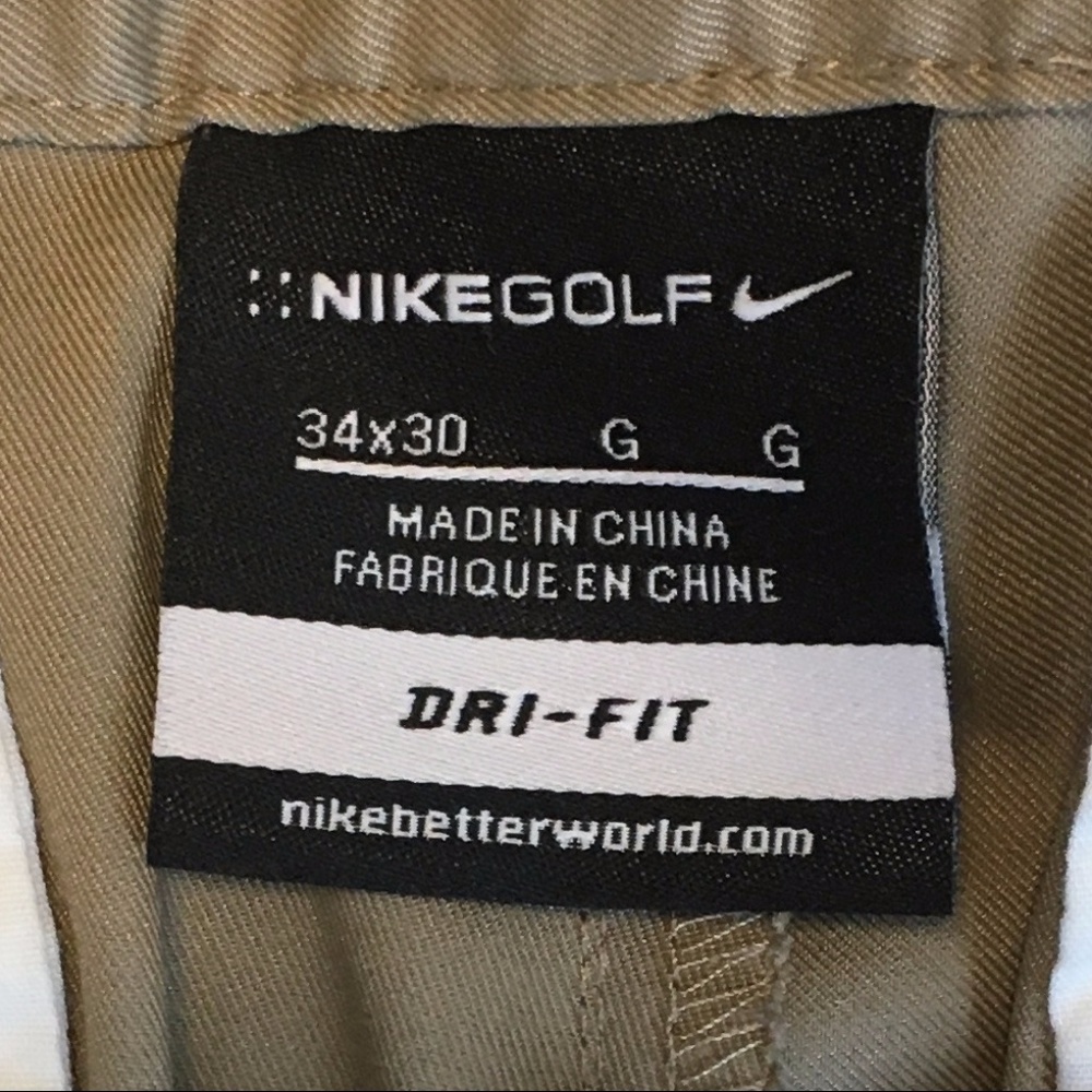 Men's Nike Gold Dri-Fit Pants - Tan
